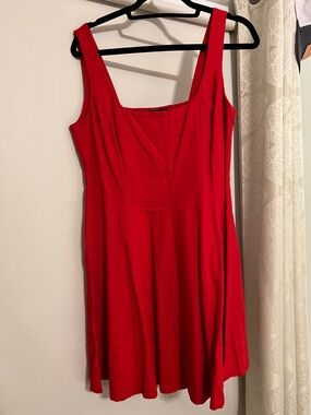 GAP Red Square Neck Mini Dress